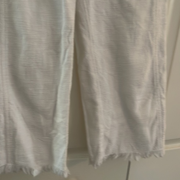 T Alexander Wang White Fringe Denim Pant - Picture 2 of 6